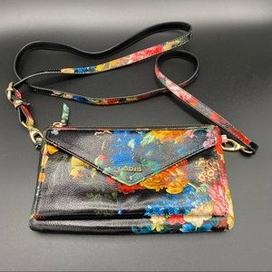 Lodis Floral Black and Colorful Crossbody